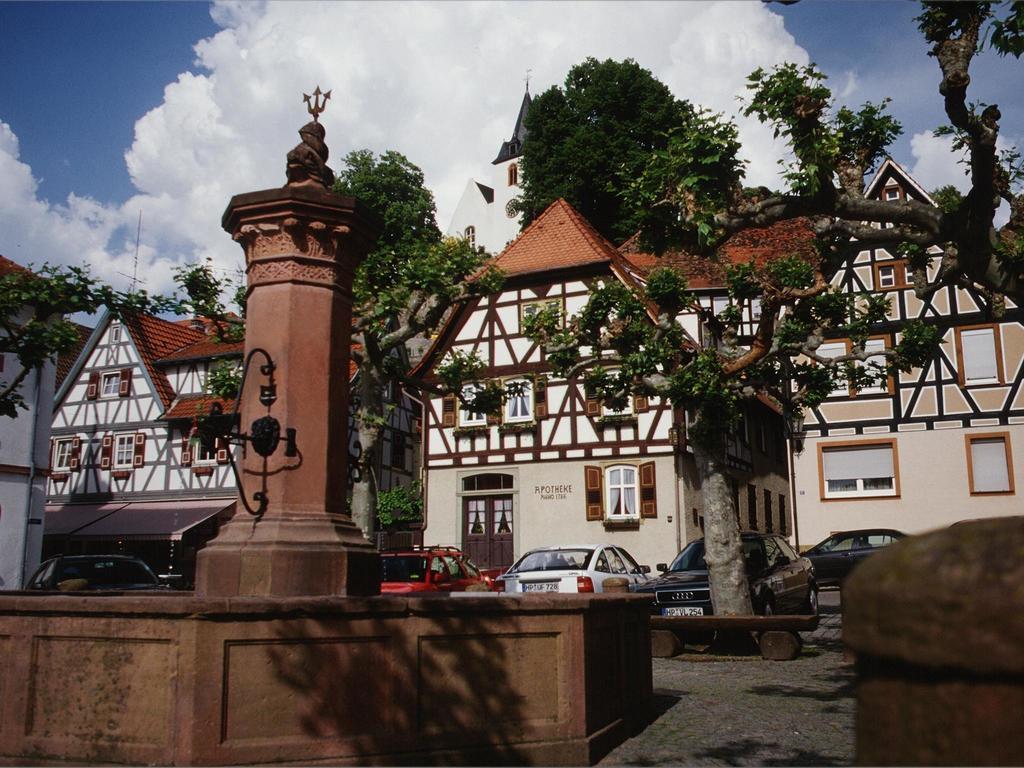 Hotel Garni Zur Bergstrasse Zwingenberg  Bagian luar foto